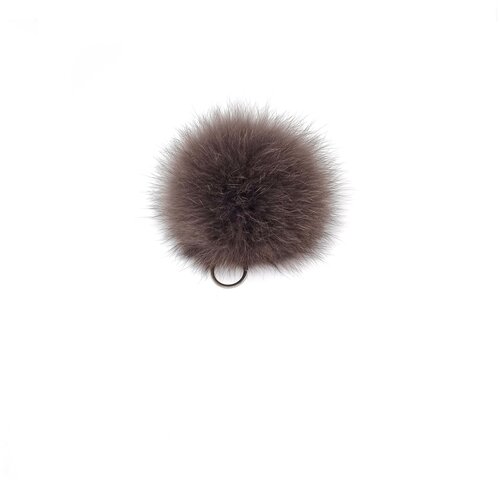 фото Брелок помпон на ключи натуральный мех pomponmex