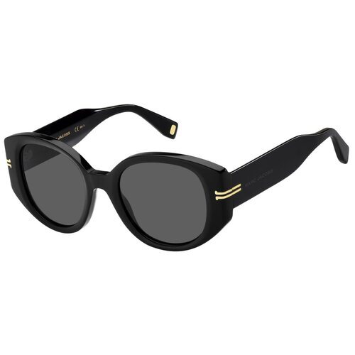 Солнцезащитные очки MARC JACOBS, круглые, для женщин, черный
