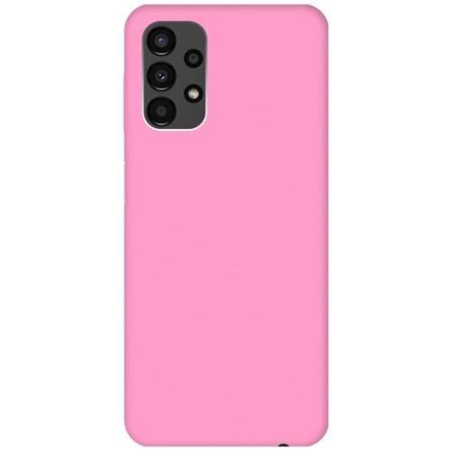 Матовый чехол на Samsung Galaxy A13 4G / Самсунг А13 4Г Soft Touch розовый силиконовый чехол бабочки на samsung galaxy a13 4g самсунг а13 4г с эффектом блика