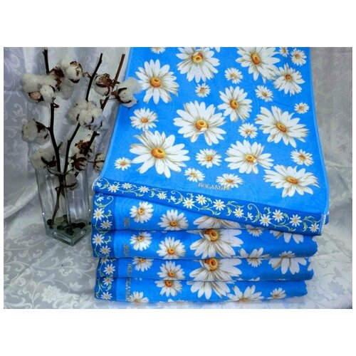 Набор полотенец BOLANDGE Япония ромашки синие 50*90+70*140