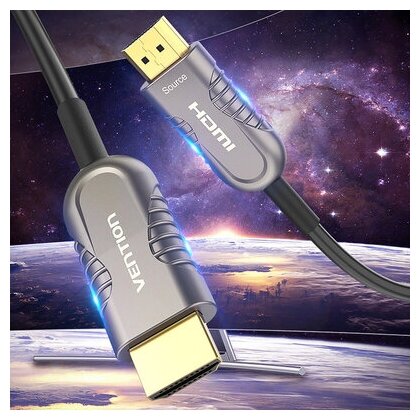 HDMI 2.1 кабель оптический 10 метров Vention Optical Fiber 8K HDR