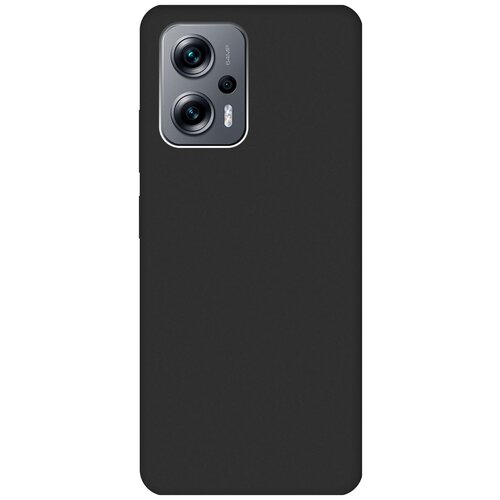 Матовый Soft Touch силиконовый чехол на Poco X4 GT, Xiaomi Redmi Note 11T Pro, 11T Pro+, Поко Х4 ГТ, Сяоми Редми Ноут 11Т, 11Т Про+ черный матовый чехол tennis для poco x4 gt xiaomi redmi note 11t pro 11t pro поко х4 гт сяоми редми ноут 11т 11т про с 3d эффектом черный