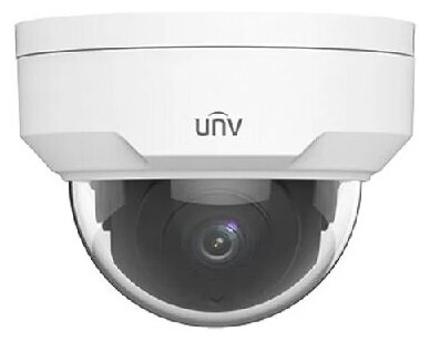 Видеокамера IP Купольная антивандальная Uniview IPC324LE-DSF28K-G: 2.8мм, 4MP, Smart IR 30m, WDR 120dB, Ultra 265/H.264/MJPEG, MicroSD, POE, IP67