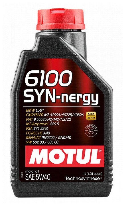 Моторное масло 6100 SYN-NERGY 5W40 1л
