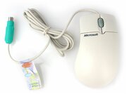 Мышь шариковая, оригинальный Microsoft Intellimouse, PS/2, с колесом, OEM, Мексика, белая
