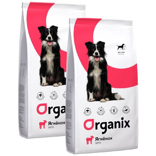 ORGANIX ADULT DOG LAMB для взрослых собак всех пород при аллергии с ягненком (2,5 + 2,5 кг) organix adult dog turkey для взрослых собак всех пород при аллергии с индейкой 12 12 кг