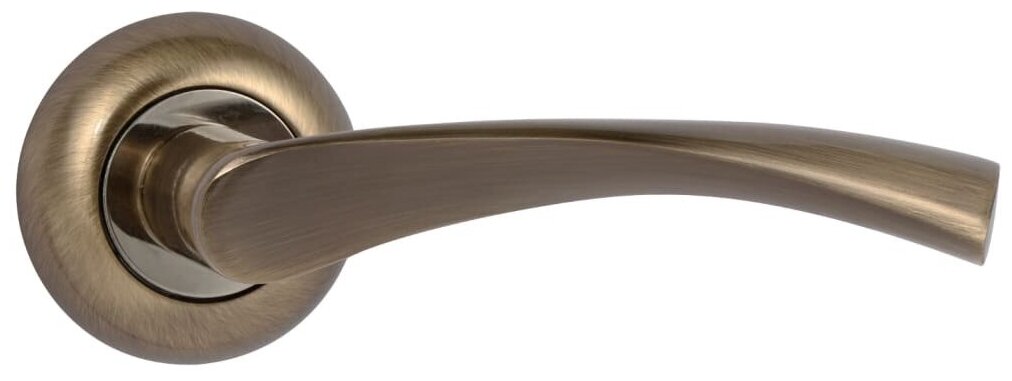 Дверная ручка Edson EDS-14-Z01, без запирания, комплект, цвет бронза - фотография № 3