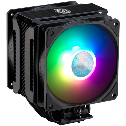 Кулер для процессора Cooler Master MasterAir MA612 Stealth ARGB кулер enermax ets t50a w argb lga1200 775 115x 1366 2011 3 2066 fm1 fm2 am2 am3 am4 al cu tdp 230w 120mm fan white argb rtl