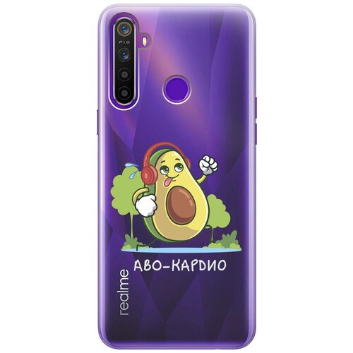 Силиконовый чехол с принтом Avo-Cardio для realme 5 / 6i / C3 / Рилми 5 / 6 ай / С3 силиконовый чехол на realme 5 6i c3 рилми 5 6 ай с3 с 3d принтом amazing peonies прозрачный