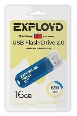 USB флэш-накопитель EXPLOYD EX-16GB-650-Blue 1255086