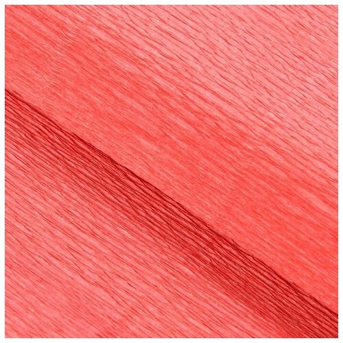 Бумага для упаковки и поделок, Cartotecnica Rossi, гофрированная, розовая, персиковая, однотонная, двусторонняя, рулон 1 шт, 0,5 х 2,5 м