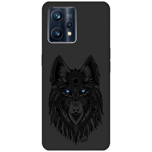 Матовый Soft Touch силиконовый чехол на Realme 9 Pro+, Рилми 9 Про+ с 3D принтом Grand Wolf черный матовый soft touch силиконовый чехол на realme 9 pro рилми 9 про с 3d принтом grand leo черный