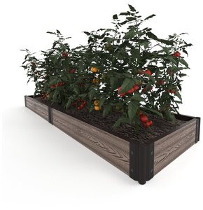 Готовый комплект <b>грядки</b> <b>из</b> <b>ДПК</b> Holzhof 2000х500 мм, высота 150 мм Стильные и Практичные <b>Грядки</b> <b>из</b> Др