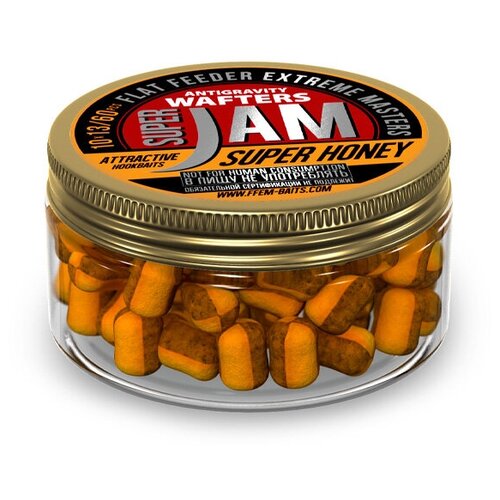FFEM Бойлы нейтральной плавучести Jam Wafters Super Honey 10x13 (60шт) бойлы нейтральной плавучести ffem jam wafters super plum 10x13mm