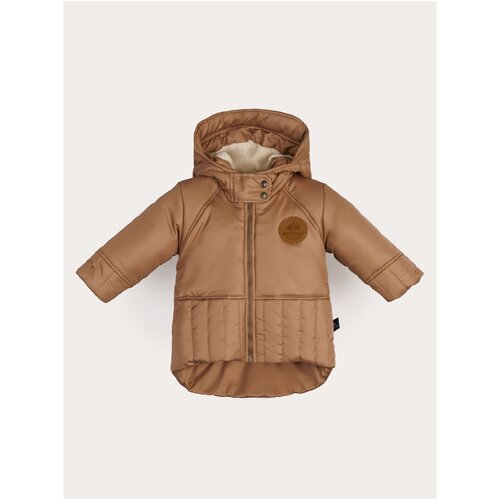 Куртка детская зимняя Олафа, р.116, золотисто-бежевый, даримир