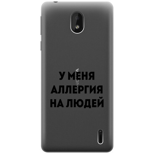 Силиконовый чехол на Nokia 1 Plus, Нокиа 1 Плюс с 3D принтом Allergy прозрачный силиконовый чехол на nokia 1 plus нокиа 1 плюс с 3d принтом disgruntled cat прозрачный