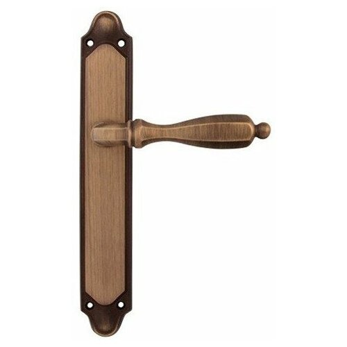 Дверная ручка на планке CAMILLA 298/158, Матовая бронза, Melodia