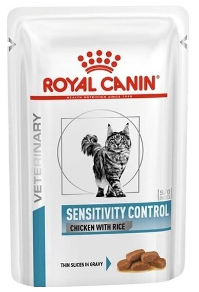 Влажный корм для кошек Royal Canin Sensitivity при проблемах с ЖКТ, при аллергии, с курицей, с рисом 12 шт. х 85 г (кусочки в соусе) - фотография № 5