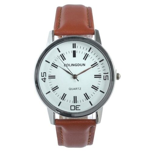 фото Наручные часы сима-ленд, коричневый, белый