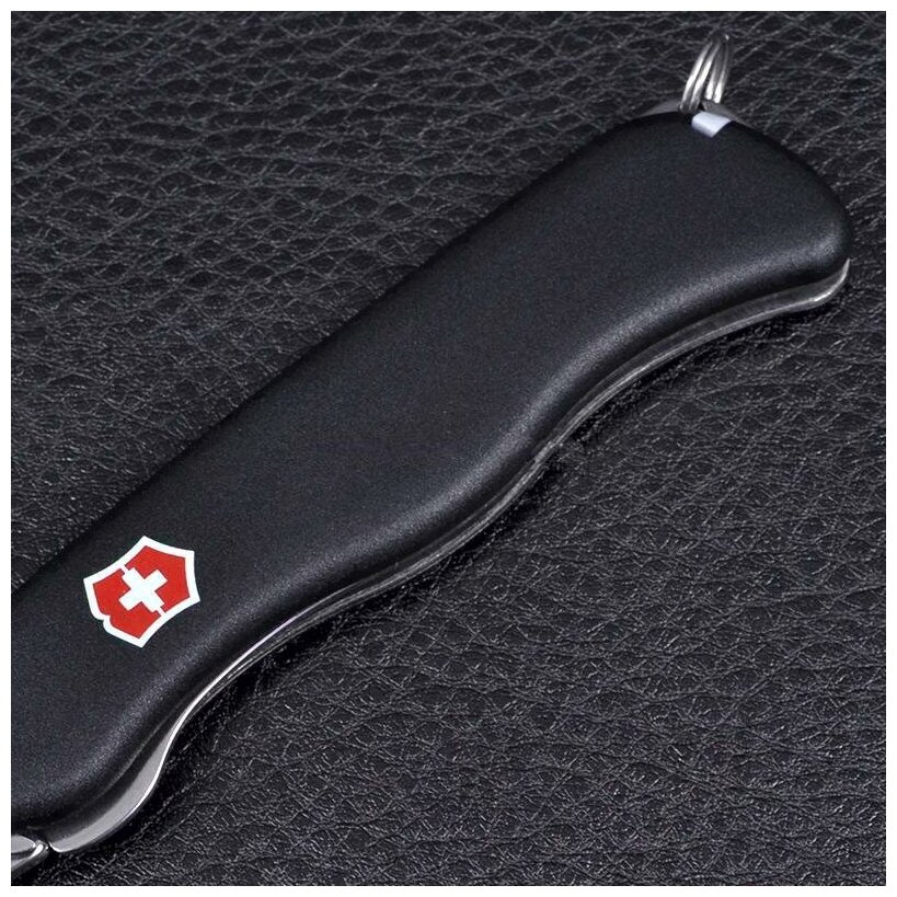 Нож перочинный Victorinox Sentinel One Hand (0.8413.M3) 111мм 4функций черный карт.коробка - фото №10