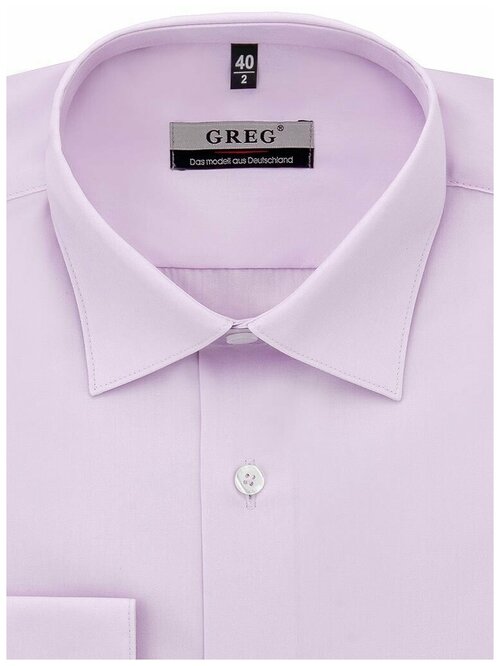 Рубашка GREG, размер 186-194/40, фиолетовый