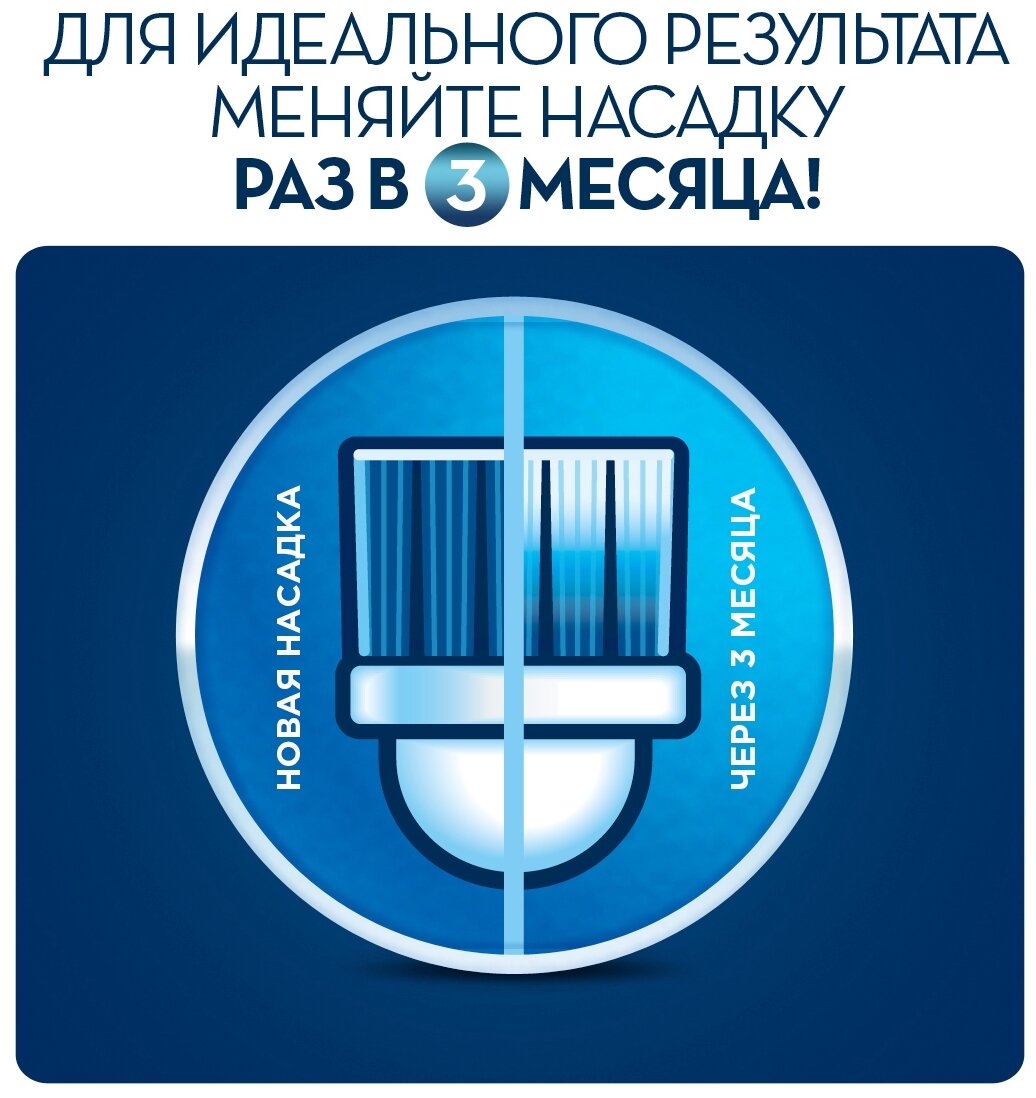 Набор насадок Oral-B CrossAction EB50 для электрической щетки, черный, 2 шт. - фотография № 7