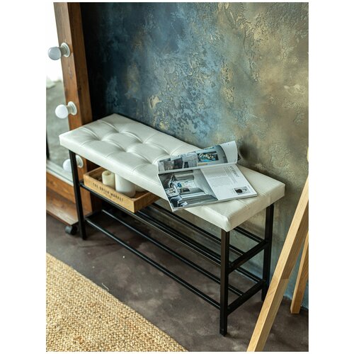 Обувница Лофт / Подставка для обуви/банкетка/ этажерка для обуви/ пуф