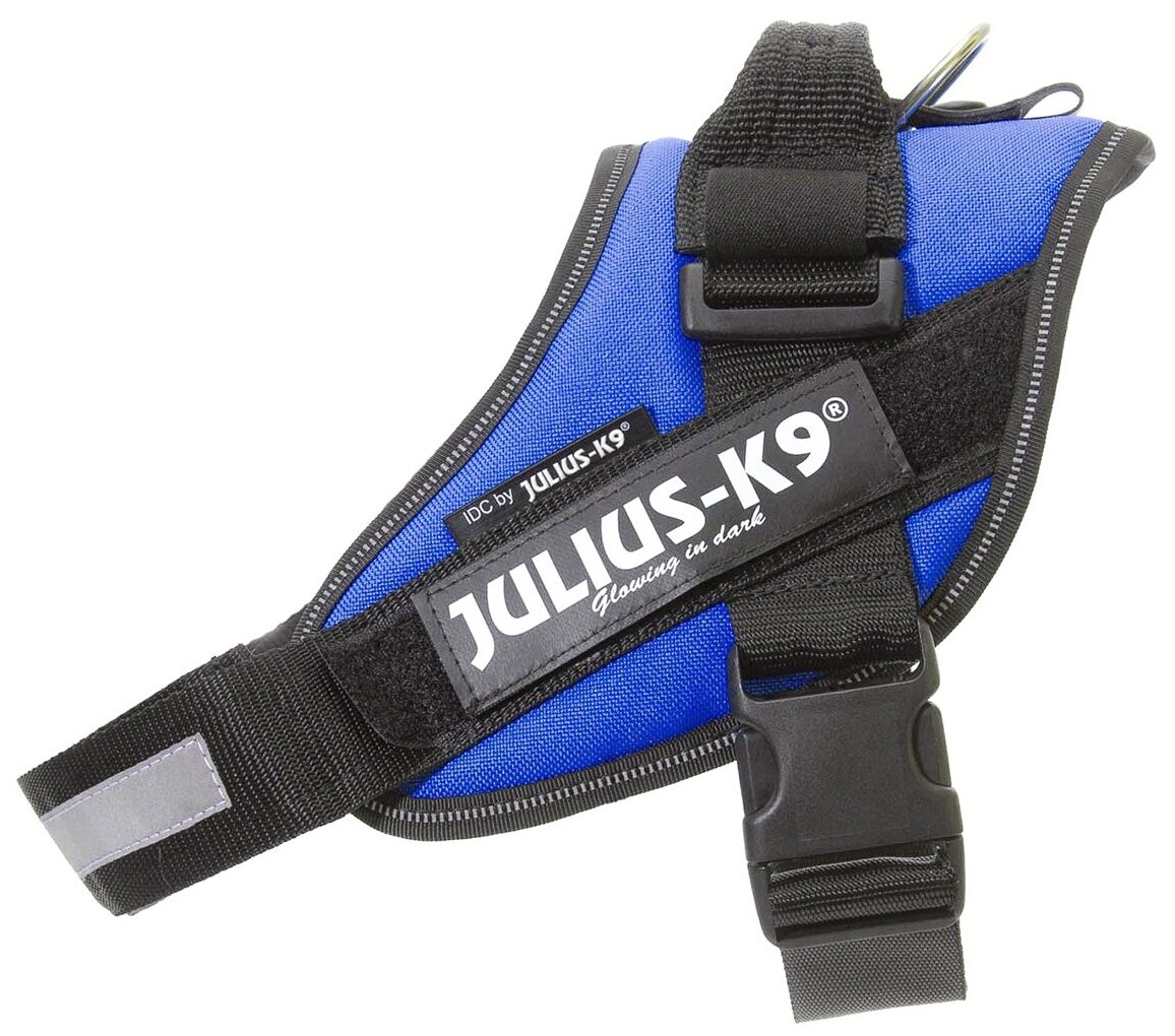 JULIUS-K9 шлейка для собак IDC-Powerharness 0 (58-76см/ 14-25кг), синий . - фотография № 2