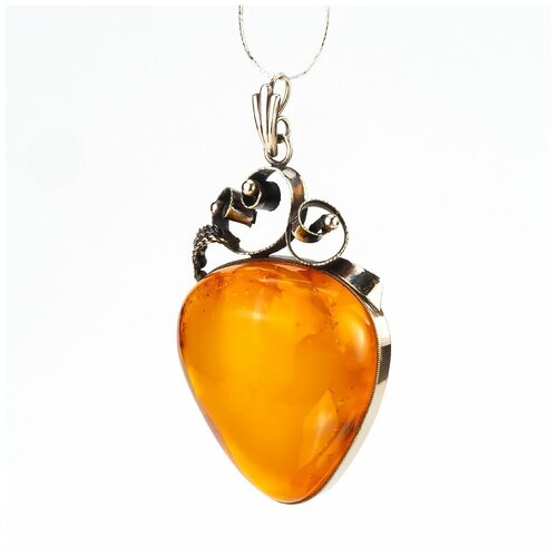 Подвеска Amberprofi, серебро, 925 проба, янтарь