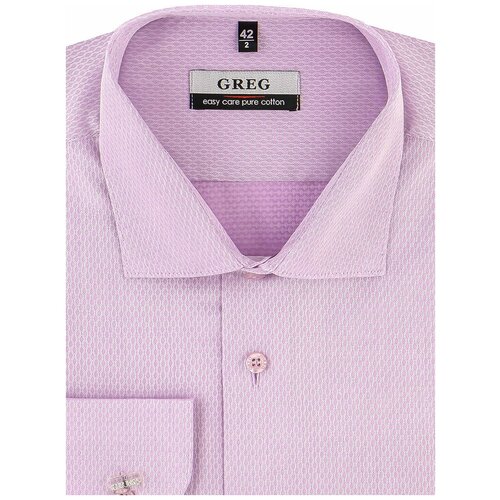 фото Рубашка greg, размер 164-172/41, фиолетовый