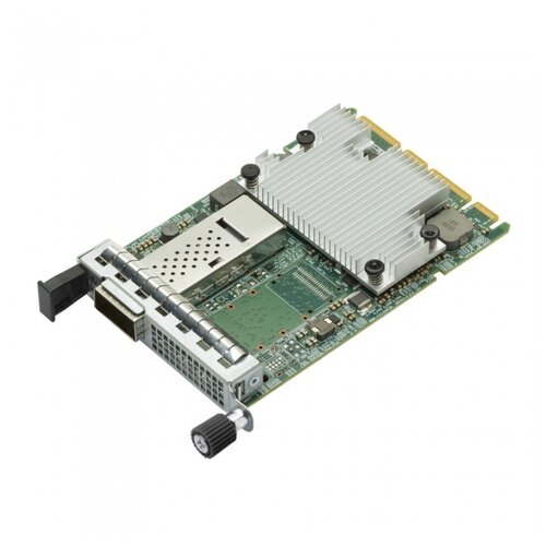 Сетевой адаптер BROADCOM BCM957504-N1100G, серебристый broadcom netxtreme p1100p bcm957454a4540c 1x 50 100gbe qsfp28 pcie 3 0 x16 ethernet adapter bcm957454a4540c