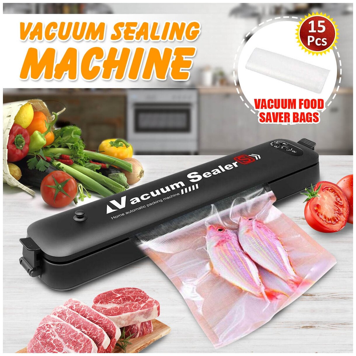 Электрический вакуумный упаковщик Vacuum Sealer X - фотография № 5