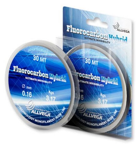 Allvega Леска монофильная ALLVEGA FLUOROCARBON HYBRID (0036173 (30 м 012мм) )