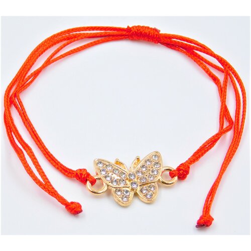 Браслет / оберег красная нить бабочка