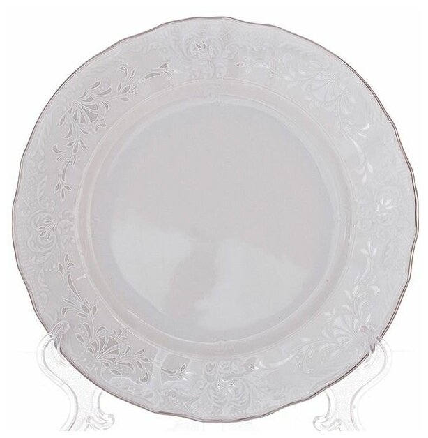 Набор из 6-ти тарелок Бернадот Платина Диаметр: 19 см
