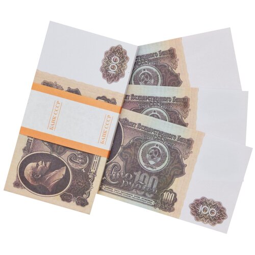 Забавная пачка денег СССР 100 рублей, сувенирные деньги для розыгрышей и приколов