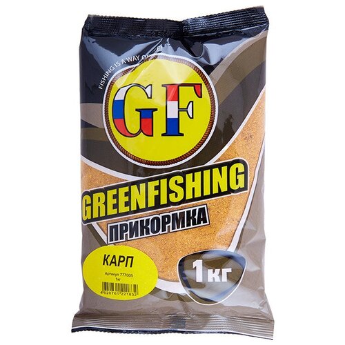 прикормка greenfishing фидер gf карп 1 кг Прикормка GF Карп, 1 кг