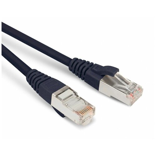 Патч-корд Hyperline экранированный Cat5e LSZH 05 м черный PC-LPM-STP-RJ45-RJ45-C5e-05M-LSZH-BK 495₽