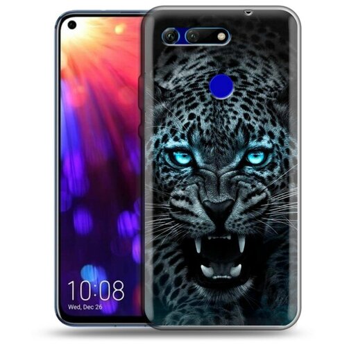 Дизайнерский силиконовый чехол для Хонор Вью 20 / Huawei Honor View 20 Темный леопард силиконовый чехол на honor 20 хонор 20 волшебный тигр