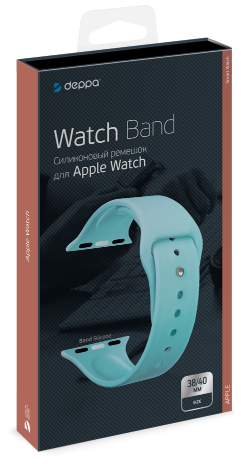 Ремешок Band Silicone для Apple Watch 38/40 mm, силиконовый Deppa - фото №3