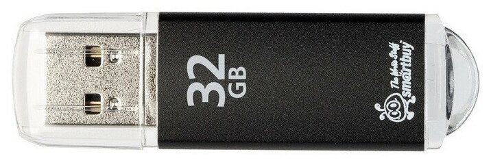 Флеш-память Smartbuy V-Cut, 32Gb, USB 2.0, чер, SB32GBVC-K