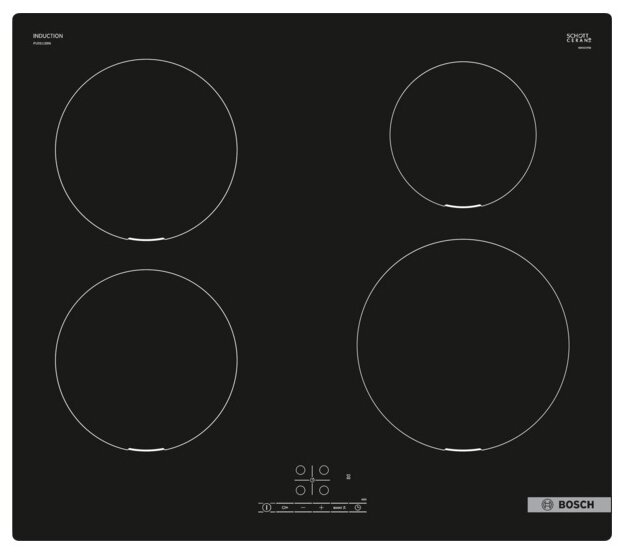 Индукционная варочная панель Bosch PUE611BB6E, независимая, черный
