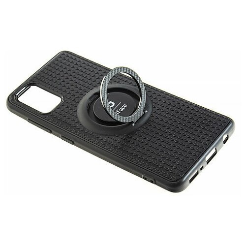 Накладка iFace с кольцом для Samsung A41 черный