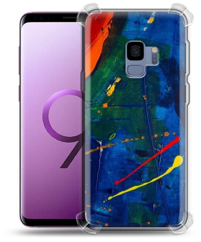 Дизайнерский силиконовый с усиленными углами чехол для Самсунг S9 / Samsung Galaxy S9 Живопись
