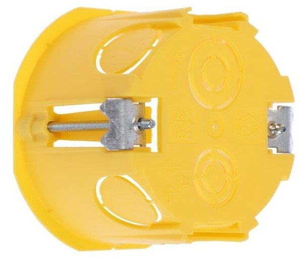 Подрозетник (скрытый монтаж) Schneider Electric IMT35150 71 46 мм желтый - фотография № 3