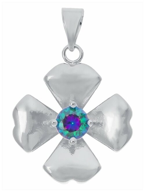 Подвеска Lotus Jewelry, фианит, мультиколор