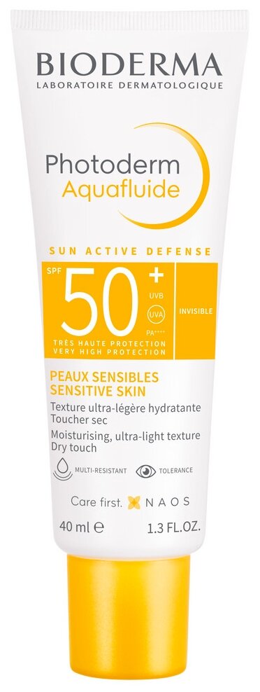 BIODERMA Солнцезащитный аквафлюид SPF50+, 40 мл