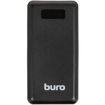 Мобильный аккумулятор Buro BPF30D 30000mAh 3A QC PD 22.5W 2xUSB черный (BPF30D22PBK) - изображение