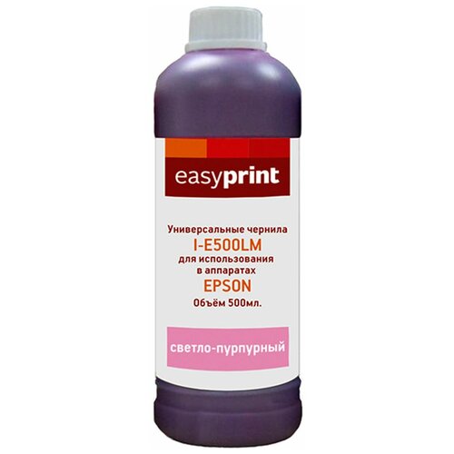 Easyprint Чернила I-E500LM универсальные для Epson (500мл.) светло-пурпурный