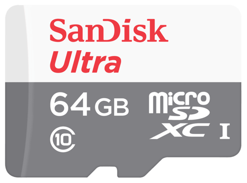 64GB MicroSD SanDisk Class10 Ultra Light без адаптера (SDSQUNR-064G-GN3MN)